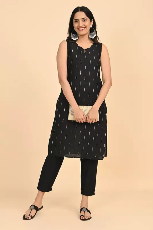 Women Ethnic Trousers - Black