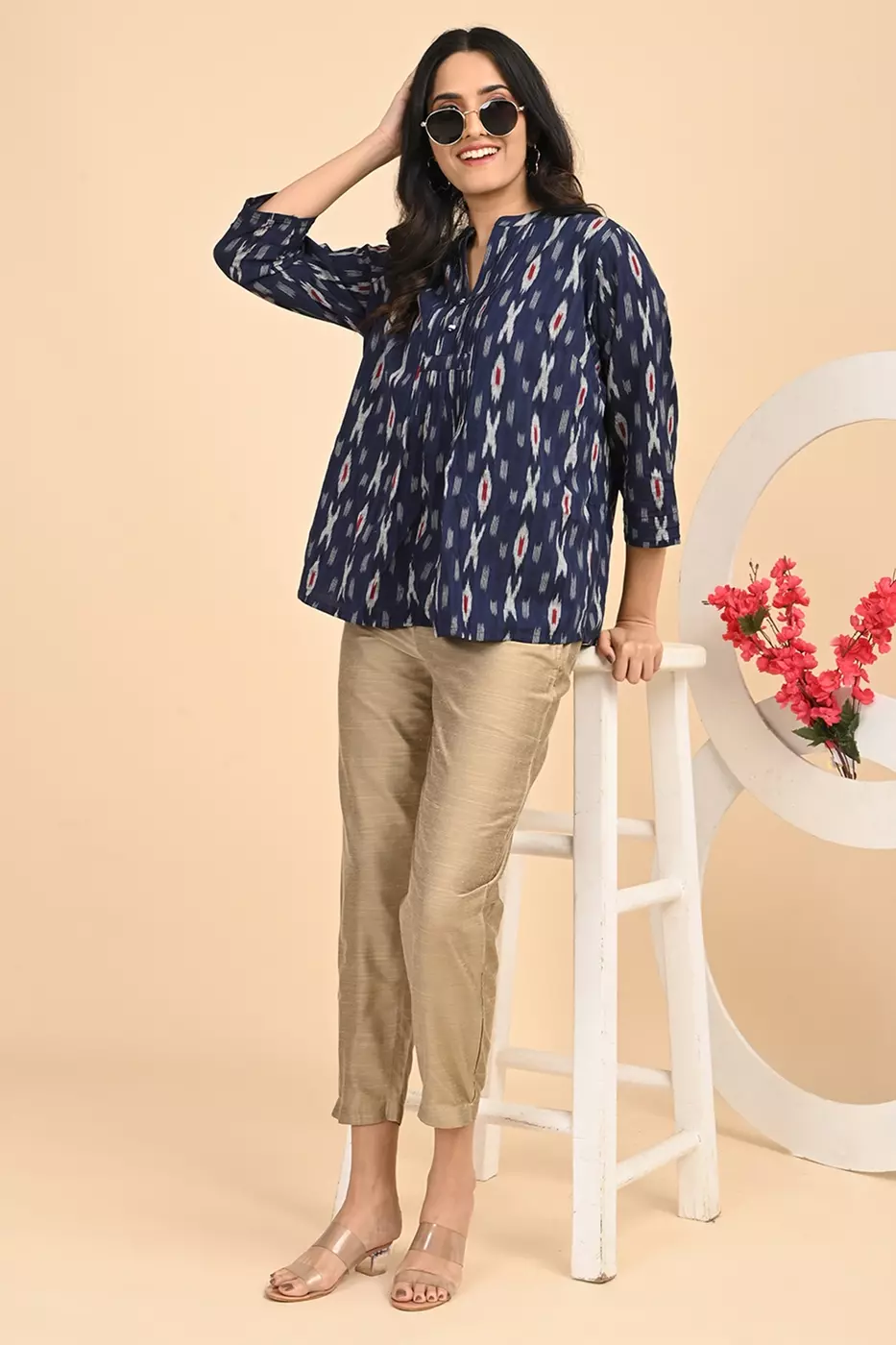 Women Ethnic Trousers - Golden