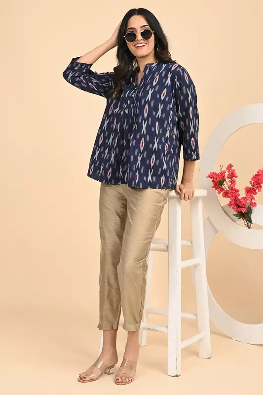 Women Ethnic Trousers - Golden