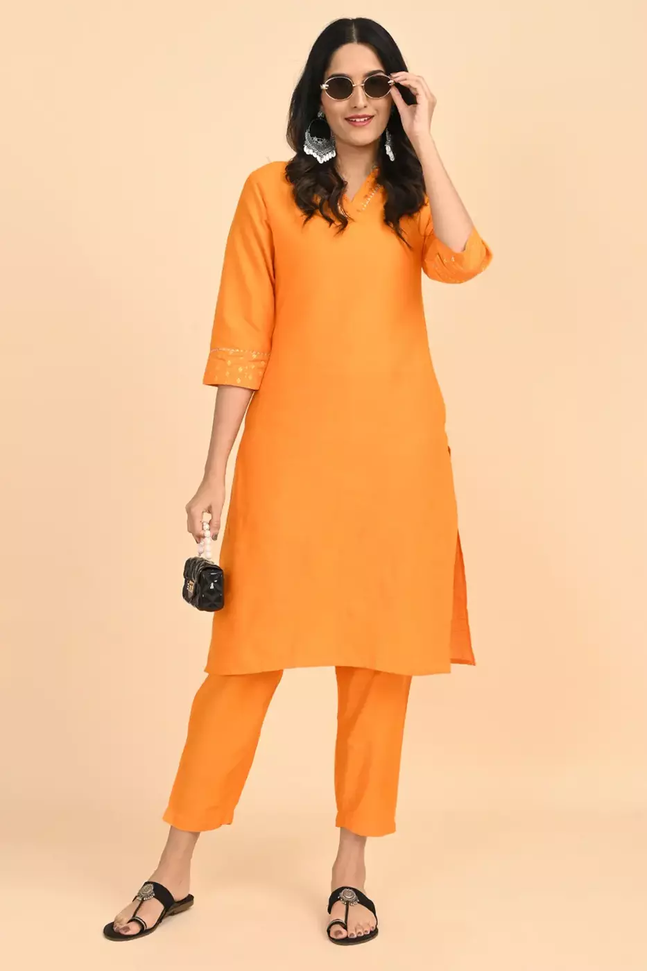Women Ethnic Trousers - Yellow