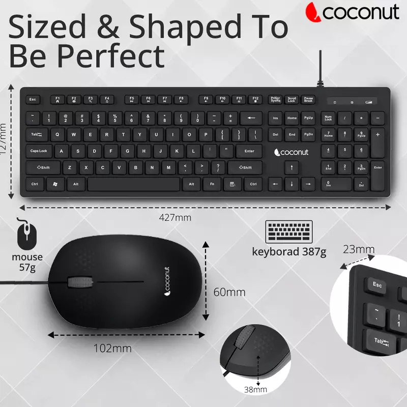 MANGO K25 WIRED KEYBOARD AND MOUSE