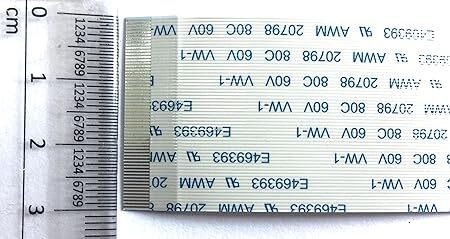 60 Pin 0.5mm Pitch 300mm Same Side Connection FFC Ribbon Flexible Flat Cable