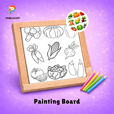 cute vegetables coloring