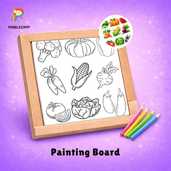 cute vegetables coloring