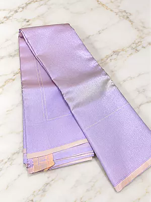 ? Lavender Lilac Silk Saree .A gorgeous pastel lavender lilac silk saree featuring an elegant all-over geometric zari jacquard pattern with a beautiful metallic sheen