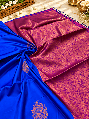 ? Royal Magenta Purple Silk Saree