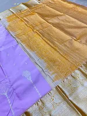 ? Lavender Purple Silk Saree