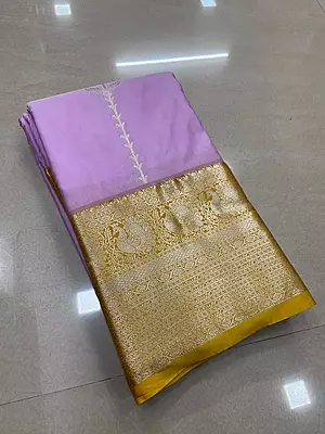 ? Lavender Purple Silk Saree