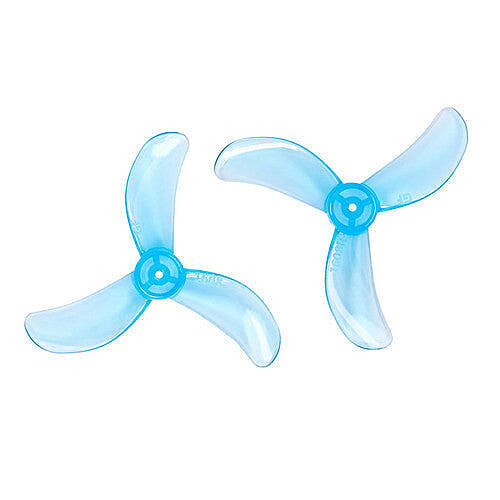 1608 40mm Drone Propeller PC 3 Blade 1.2mm - Clear Blue CW/CCW 4 Pairs