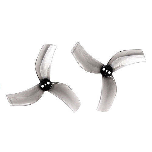 Drone Propeller D63 Cinewhoop Props 3 Blade 63.5mm 1.5mm Shaft Pitch 3" Clear Gray (4 Pair CW+CCW)