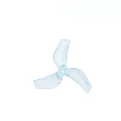 Drone Propeller 31mm 1219S 3 Blade 1mm Shaft Pitch 1.9" Clear Blue (4 Pair CW+CCW)