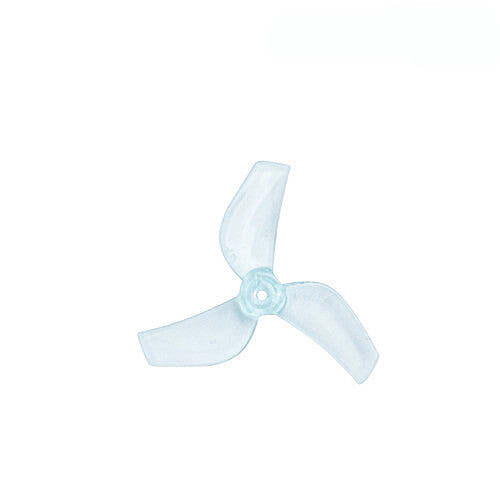 Drone Propeller 31mm 1219S 3 Blade 1mm Shaft Pitch 1.9" Clear Blue (4 Pair CW+CCW)