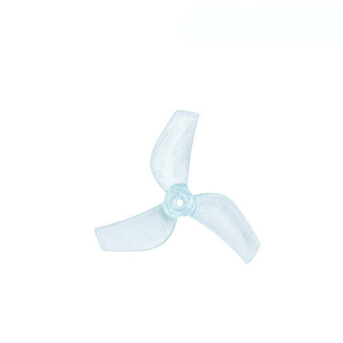 Drone Propeller 31mm 1219S 3 Blade 1mm Shaft Pitch 1.9" Clear Blue (4 Pair CW+CCW)