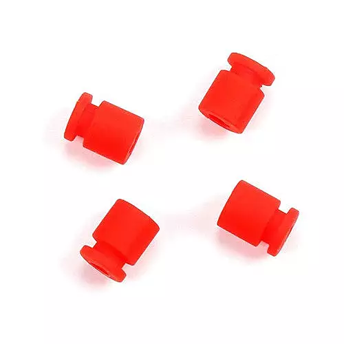 4Pcs M3 Anti-vibration Rubber Shock Absorber Ball Red 3x8mm