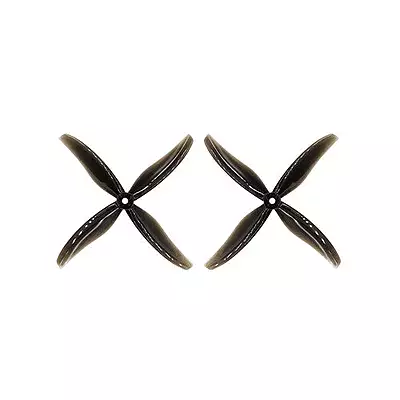 6038 152.4mm 4 Blade Hurricane Propeller 5mm Shaft Pitch 3.8" Clear Gray (2 Pair CW+CCW)