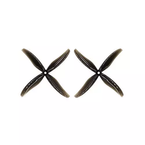 6038 152.4mm 4 Blade Hurricane Propeller 5mm Shaft Pitch 3.8" Clear Gray (2 Pair CW+CCW)