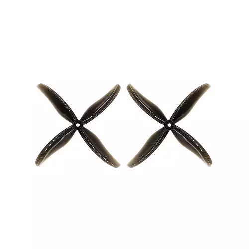 6038 152.4mm 4 Blade Hurricane Propeller 5mm Shaft Pitch 3.8" Clear Gray (2 Pair CW+CCW)