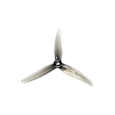 114.3mm 4525 3 Blade Hurricane Propeller 1.5mm M5 Shaft Pitch 2.5" Clear Gray (2 Pair CW+CCW)
