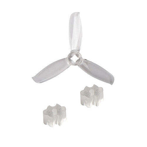 77.06mm 3028 3 Blade Windancer Propeller 1.5mm M5 Shaft Pitch 2.1" Clear Gray (2 Pair CW+CCW)