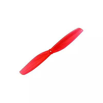 65mm 2 Blade Toothpick Propeller 1.5mm Shaft Pitch 1.3" Clear Red (4 Pair CW+CCW)
