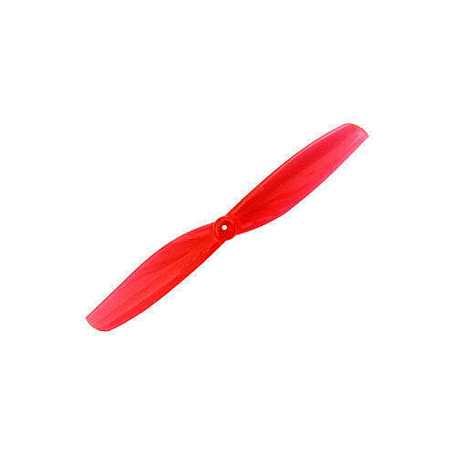 65mm 2 Blade Toothpick Propeller 1.5mm Shaft Pitch 1.3" Clear Red (4 Pair CW+CCW)