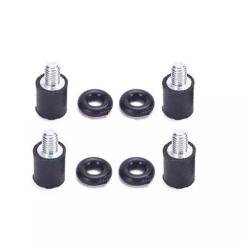 4pc M2x5+4 M2 Rubber Anti Vibration Damping Screws with Shock-absorbing Ring