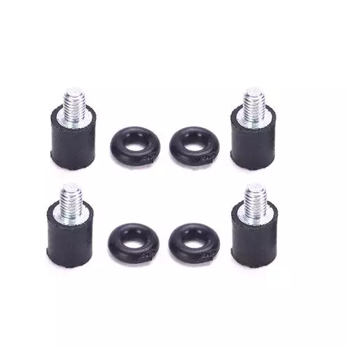 4pc M2x5+4 M2 Rubber Anti Vibration Damping Screws with Shock-absorbing Ring