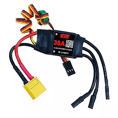 30A 2-4S Brushless ESC With 5V/2A BEC with XT60 & 3.5mm Plug For RC Drones