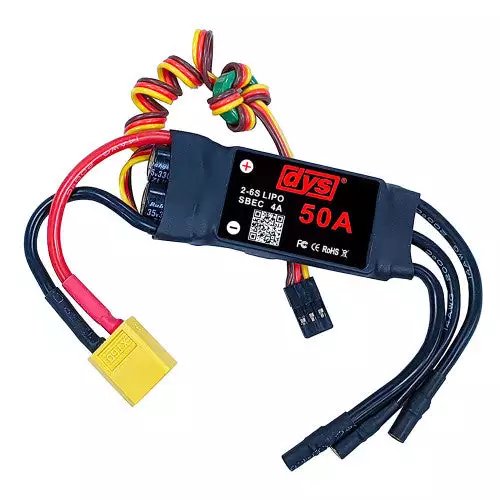 50A 2-6S Brushless ESC With 5V/4A SBEC with XT60 & 3.5mm Plug For RC Drones