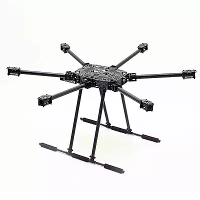 ZD850 Full Carbon Fiber Hexa-Rotor Frame With Unfoldable Landing Gear