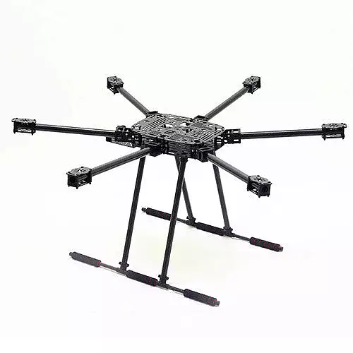 ZD850 Full Carbon Fiber Hexa-Rotor Frame With Unfoldable Landing Gear