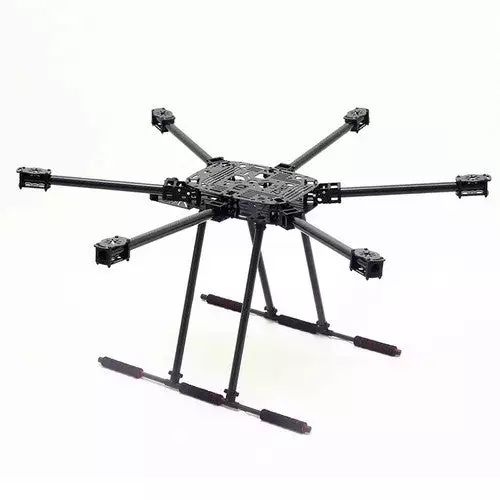 ZD850 Full Carbon Fiber Hexa-Rotor Frame With Unfoldable Landing Gear