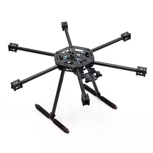 LJI X6 600mm Carbon Fiber / Glass Fiber Hexacopter Frame Kit