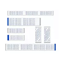 60 Pin 0.5mm Pitch 300mm Same Side Connection FFC Ribbon Flexible Flat Cable