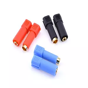 Amass XT150 Gold Plated Male Connector – 1 Pc Black – XT150-M.G.B