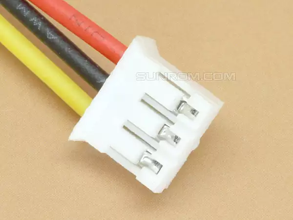 3 pin JST PH, 2mm, Teflon PTFE 24/7/32, One side Female 15cm wire