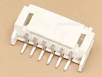 6 pin JST PH 2.0mm SMT Header Horizontal Right Angle Side Entry