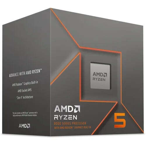 AMD Ryzen 5 8500G AM5 Desktop Processor – 6 Cores, 12 Threads, Up to 5.0GHz with Radeon 740M Graphics