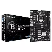ASRock Q270 Pro BTC+ 13-GPU Crypto Mining Motherboard – Intel LGA1151, DDR4, ATX