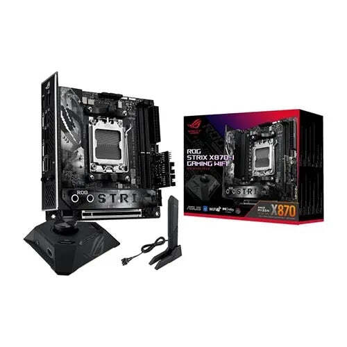 ASUS ROG Strix X870-I Gaming WiFi Mini-ITX Motherboard for AMD Ryzen 7000/8000 Series AM5 Processors