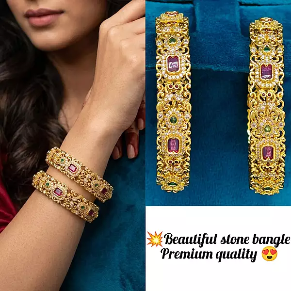 beautiful stone bangle premium quality