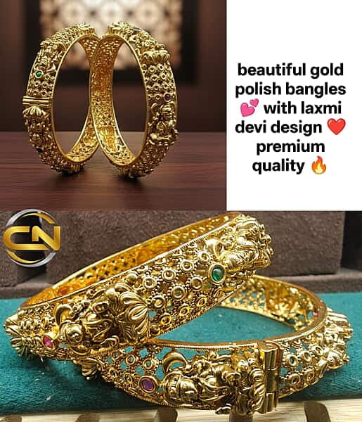 gold polish bangles ?