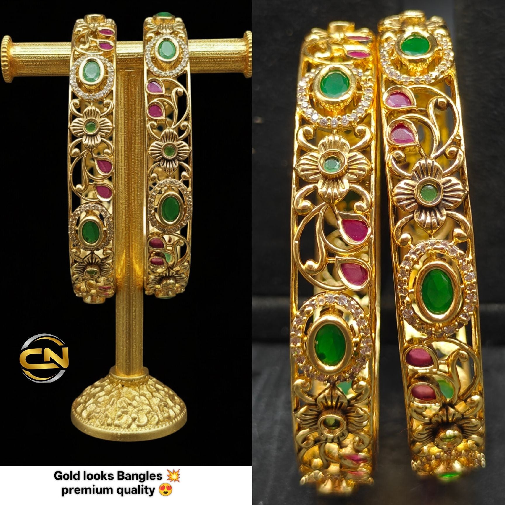 Gold looks Bangles ?