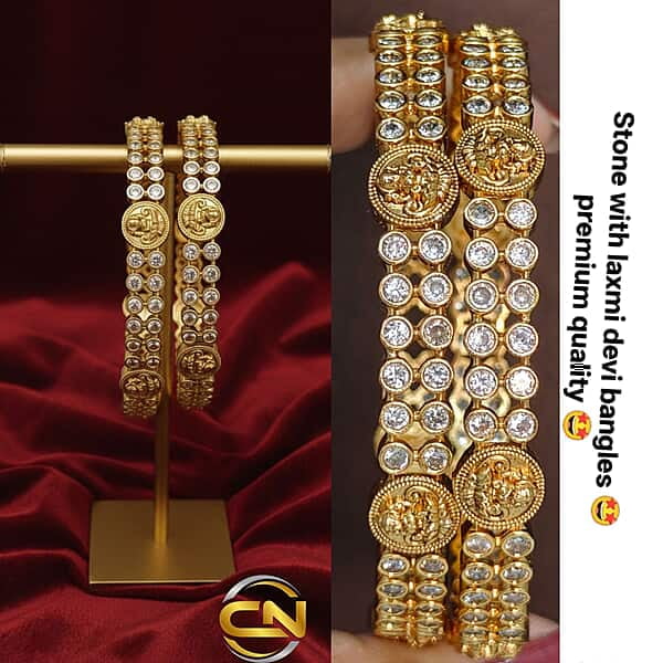 stone with laxmi devi bangles ?