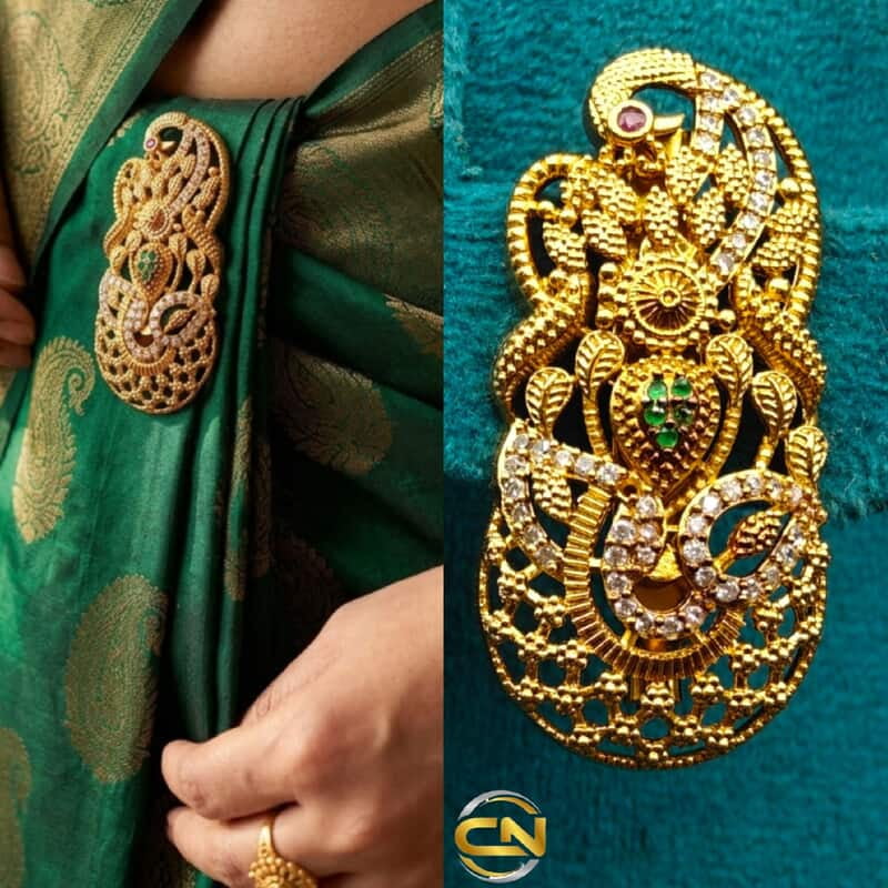peacock saree pin ?