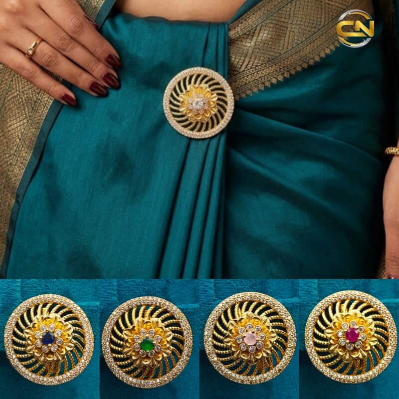 round saree pin ?