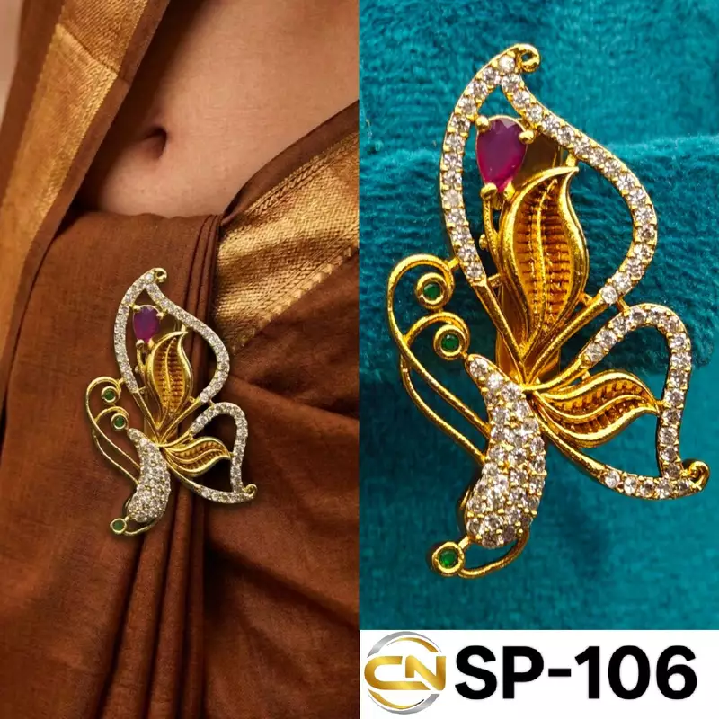 butterfly saree pin?