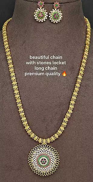 Chain locket long Neckset