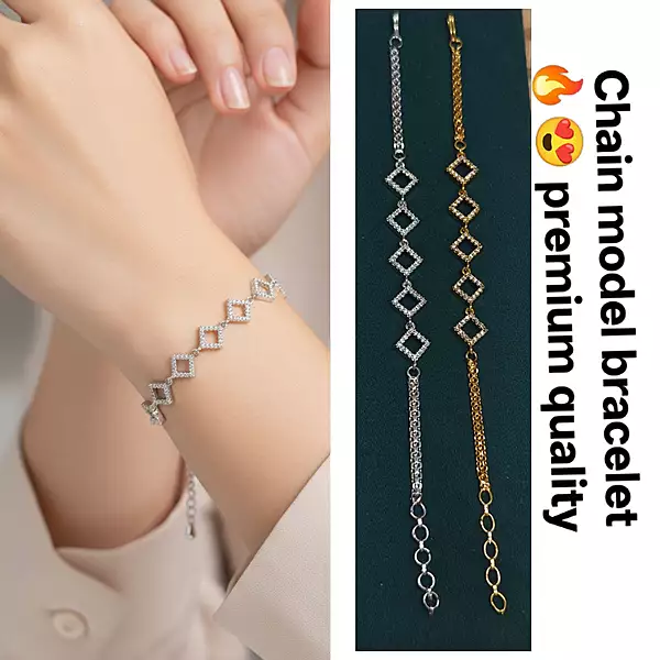 Chain model bracelet