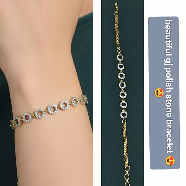 beautiful stone bracelet Gj polish